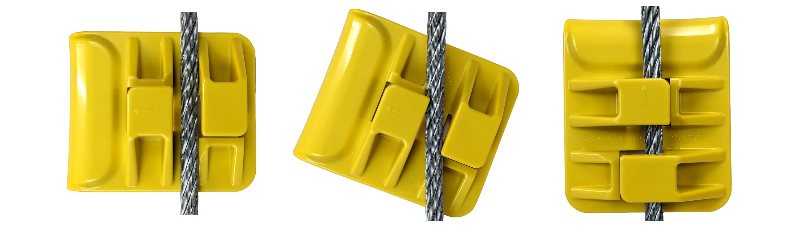 Easy-On installation process showing align, rotate and attach